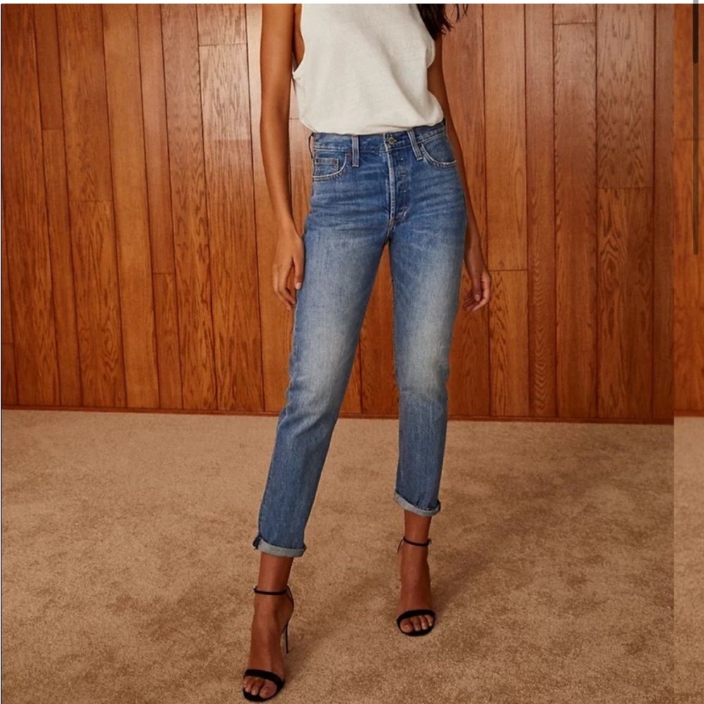 aritzia denim forum ex boyfriend jeans size 24